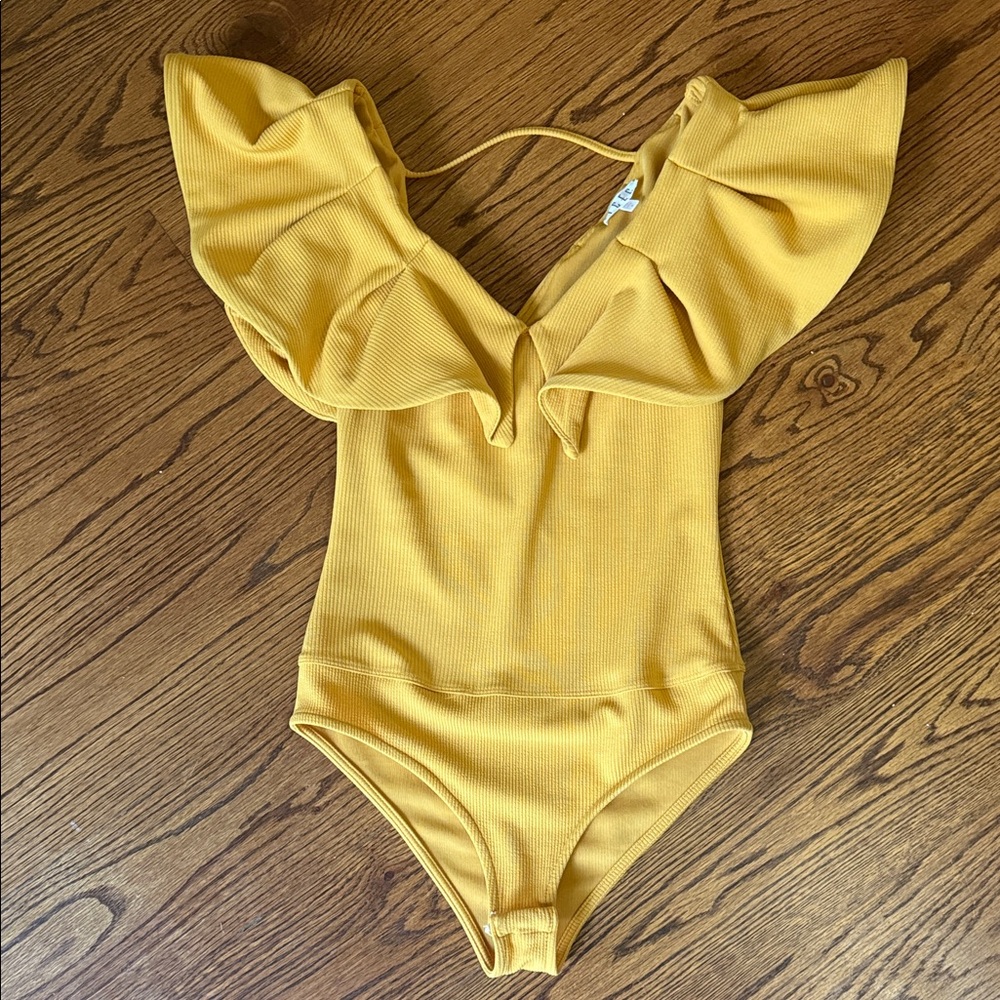 Deep yellow body suit